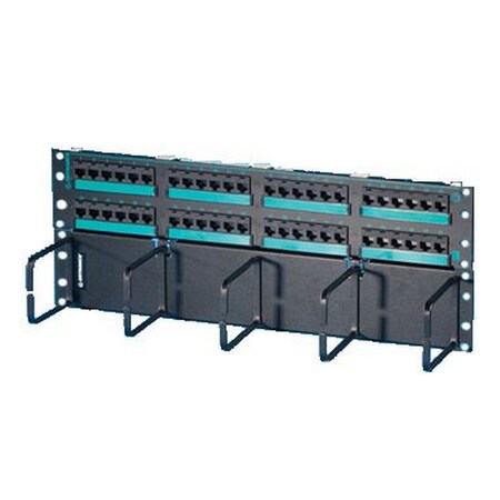 Ortronics 48-PORT PANEL 110-MOD 8W8P, T568A/B CAT5E IP1 CLARITY5E PHD5E6U48HM